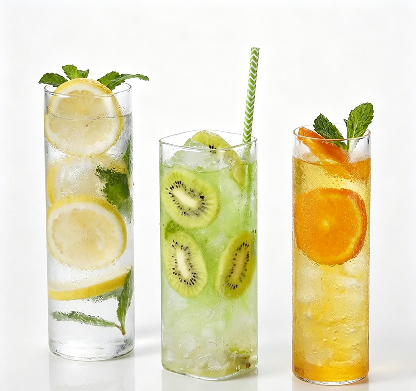 Minimalist Geometric Tall Crystal Cold Drink Glass Tumbler