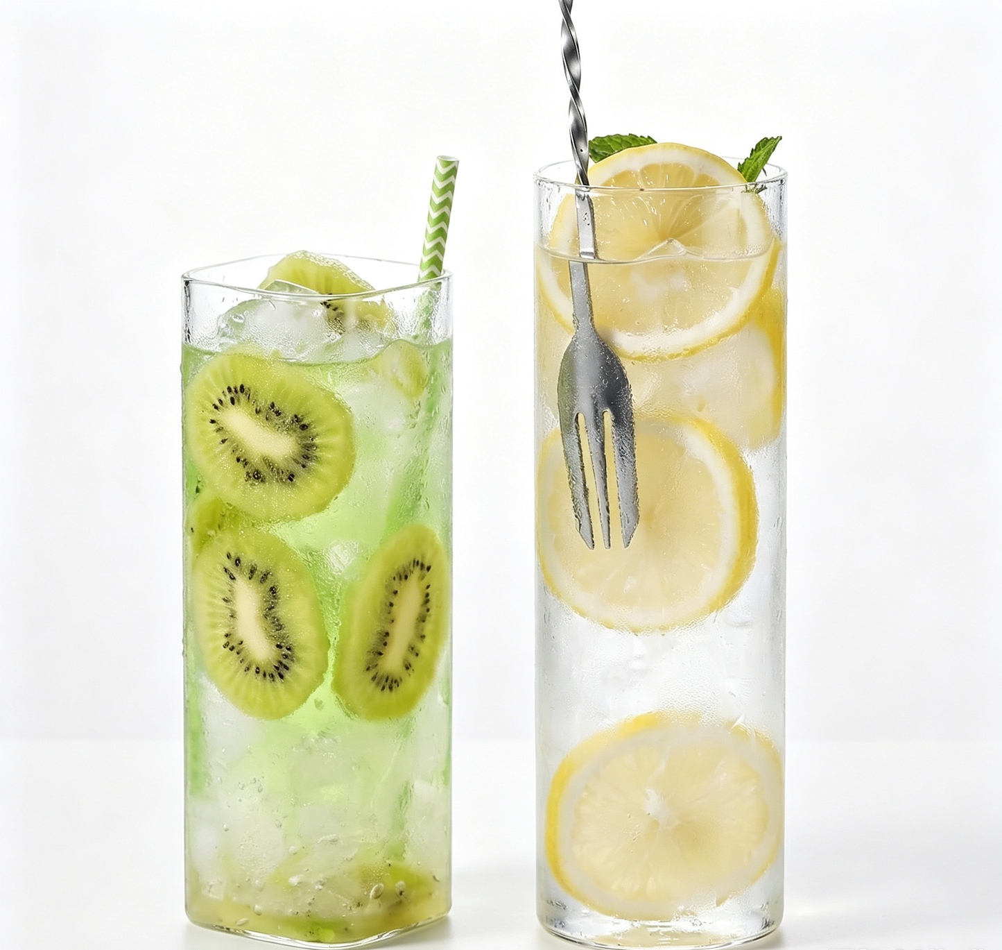 Minimalist Geometric Tall Crystal Cold Drink Glass Tumbler