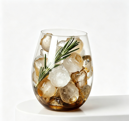Minimalist Oval Egg-Shaped Lead-Free Crystal Glass Tumbler
