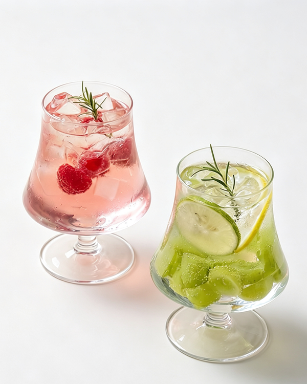 Luxury Hourglass Curved Lead-Free Borosilicate Glass