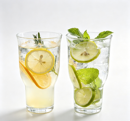 Vintage Waisted Large-Capacity Cold Drink Crystal Glass Tumbler