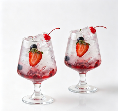Luxury Tapered Short Stem Lead-Free Borosilicate Glass