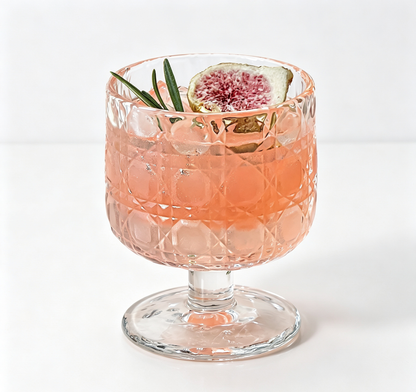 Luxury Embossed Textured Lead-Free Borosilicate Glass